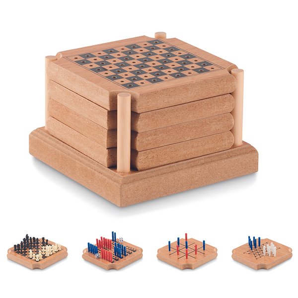 Untersetzer-Set mit Spielen Jüri