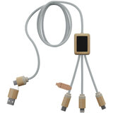 5-in-1 Ladekabel mit Leuchtlogo - Lurenen