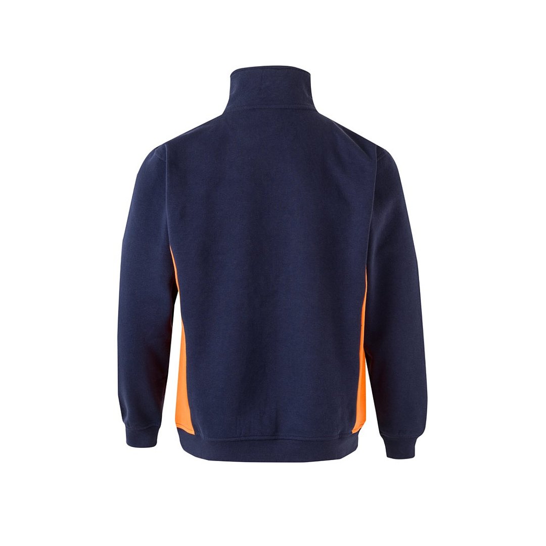 Zweifarbiges Frottee-Sweatshirt (260 g/m²), aus Polyester (65 %) und Baumwolle (35 %) Rudorscht