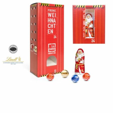 Lindt Lindor Adventsspender Turm mit Hohlfigur