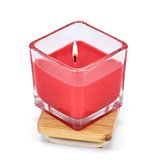 Chakra Kerze auf pflanzlicher Basis im Glasgefäß Utzi