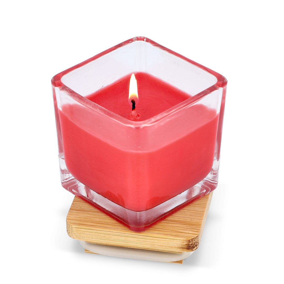 Chakra Kerze auf pflanzlicher Basis im Glasgefäß Utzi