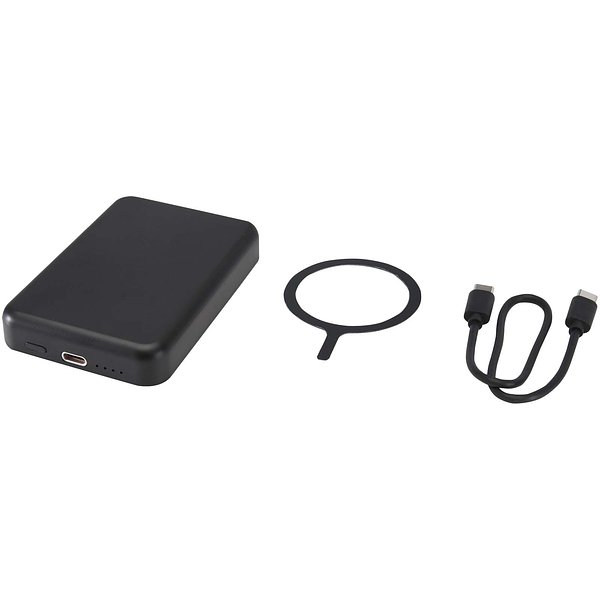 15 W 5.000 mAh magnetische kabellose Powerbank mit 20 W PD aus recyceltem Kunststoff - Vichtans