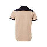 Zweifarbiges Stretch-Piqué-Poloshirt (200 g/m²) mit kurzen Ärmeln, aus Polyester (96 %) und Elastan (4 %) Duricalie