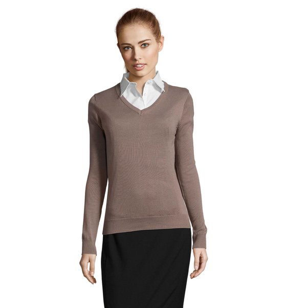 GALAXY Frauen V-NECK Sweater Giusehila