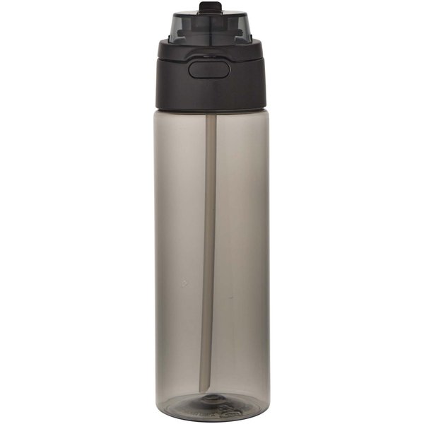 700 ml RCS Trinkflasche aus recyceltem Kunststoff mit Multifunktionsdeckel und Klappstrohhalm - Vreilga