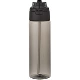 700 ml RCS Trinkflasche aus recyceltem Kunststoff mit Multifunktionsdeckel und Klappstrohhalm - Vreilga