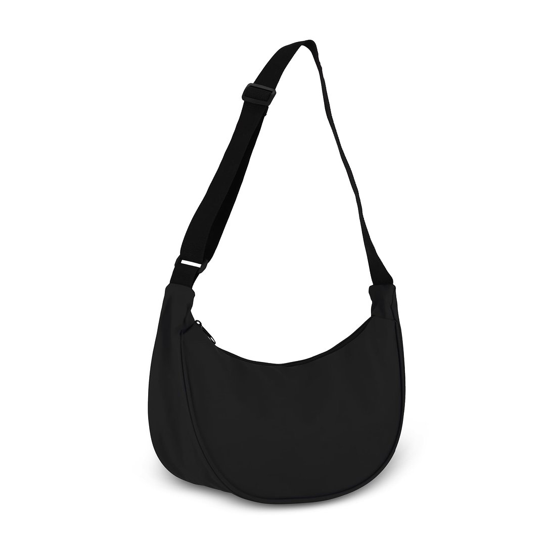 PU-beschichtete R-PET 600D Halbmond-Tragetasche Helia