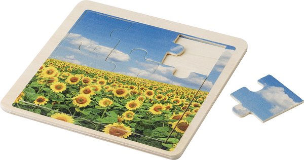 Neunteiliges Puzzle aus Holz Ingia
