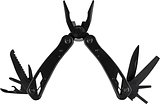 Schwarzes Aluminium-Multitool Lurst