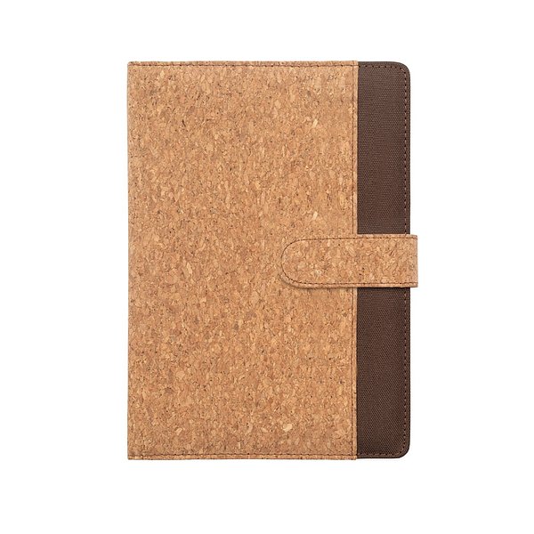 Mappe A5 aus Kork und recyceltem Polyester (100 % rPET) mit abnehmbarem Notizblock Uorinatht