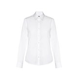 Damen Popelin Bluse Gristeile