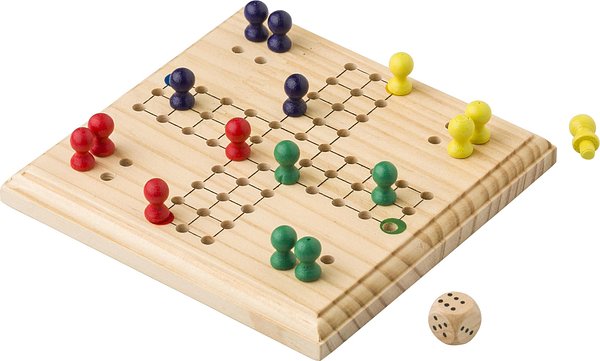 Ludo-Spiel aus Holz Vren