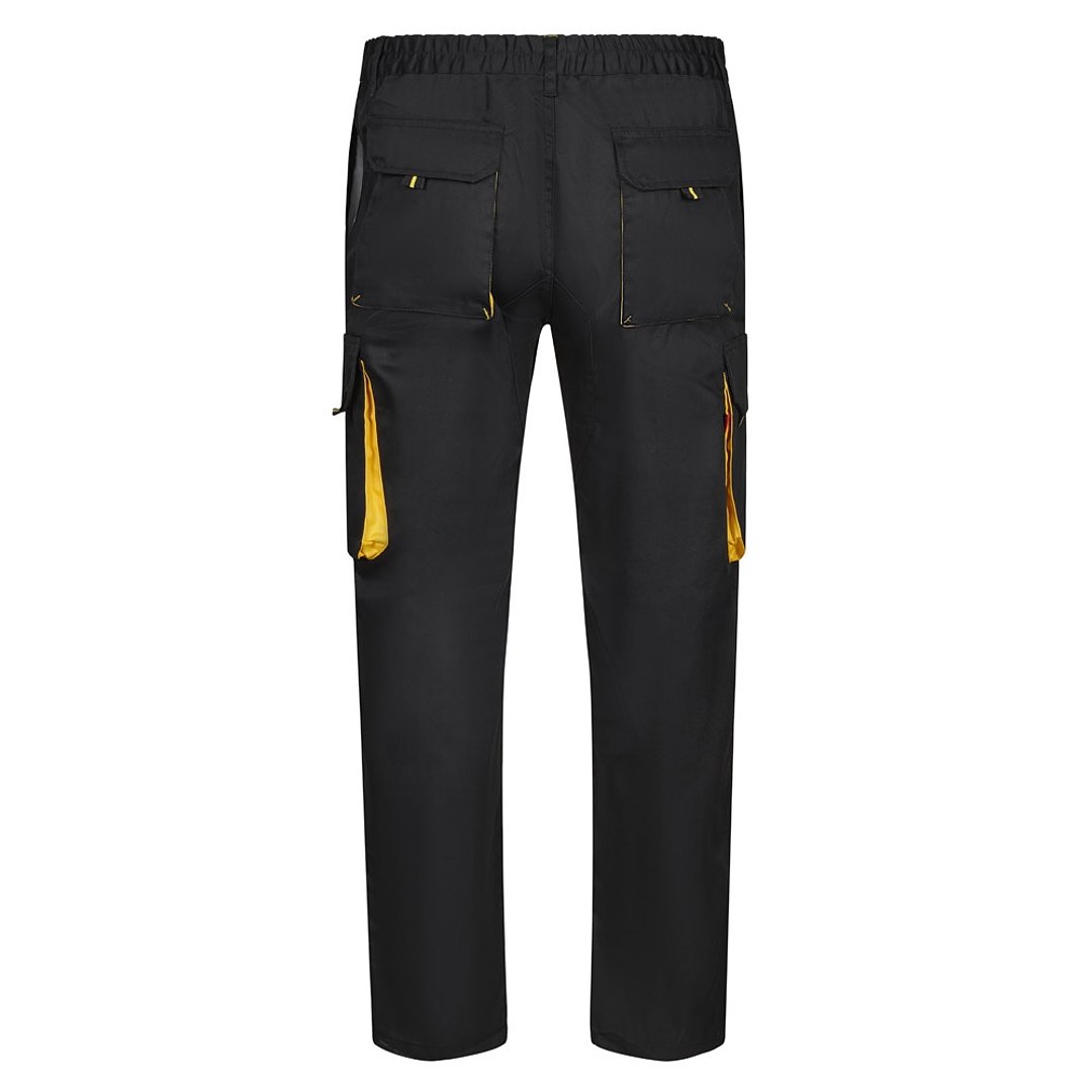 Zweifarbige Twill-Hose mit mehreren Taschen (200 g/m²), aus Baumwolle (35 %) und Polyester (65 %) Leenico