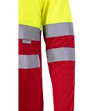 Zweifarbiges Poloshirt im Bird-Eye-Design (160g/m²) mit langen Ärmeln, aus Polyester (100%) Steivia