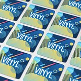 Vinyl Sticker Quadrat 40x40mm Chanst