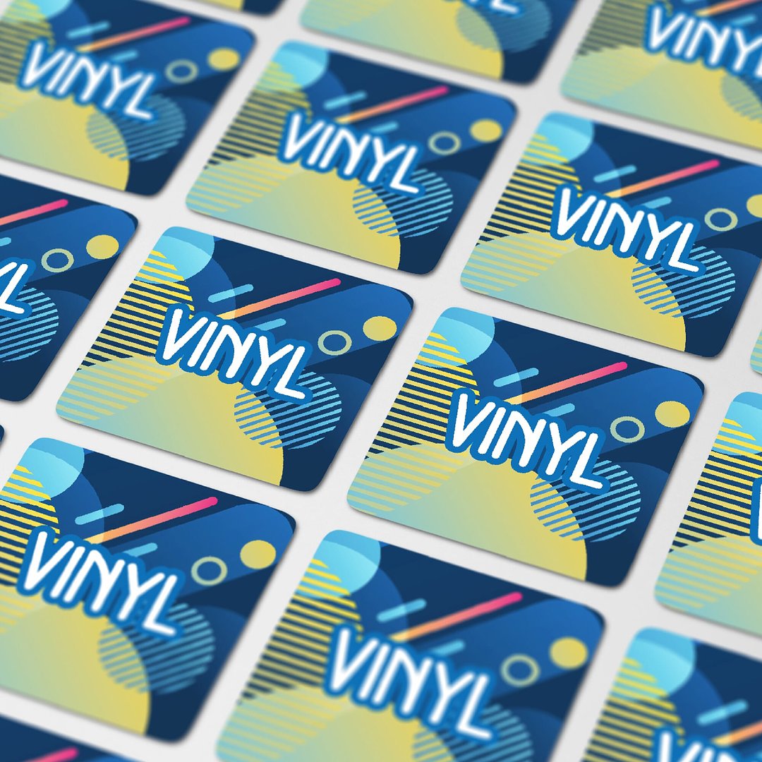 Vinyl Sticker Quadrat 40x40mm Chanst