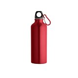 Flasche aus recyceltem Aluminium 530 mL mit Karabiner Hanrie