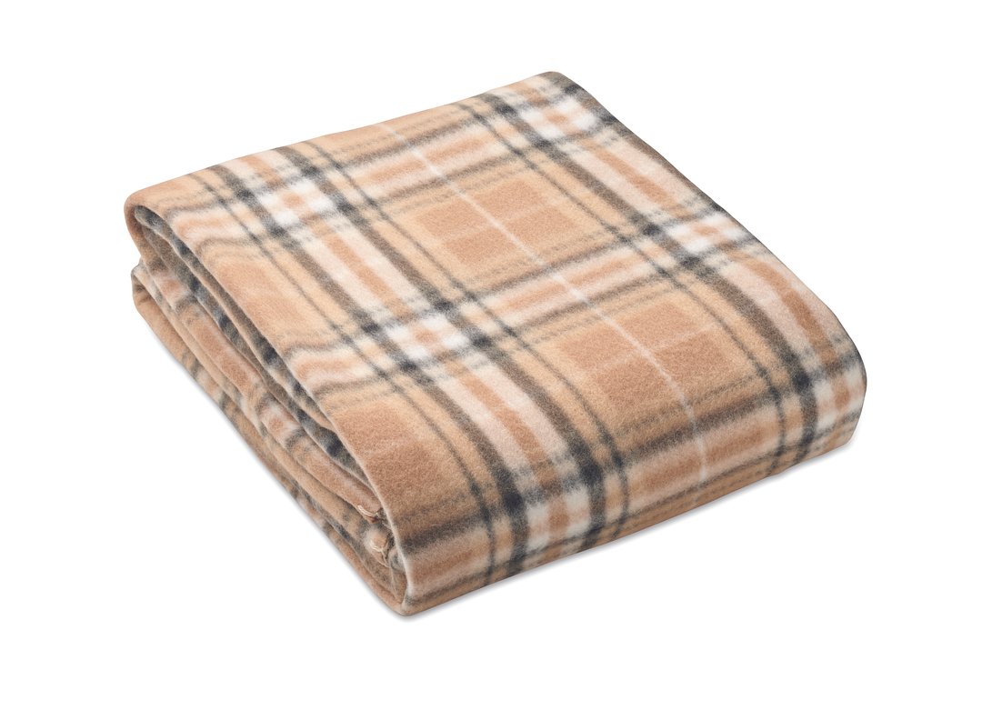 RPET Fleece-Reisedecke Karo Waltia