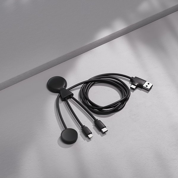 Mr. Bio Long Multi-Kabel für Apple/Samsung Watch 1 Meter Elinat