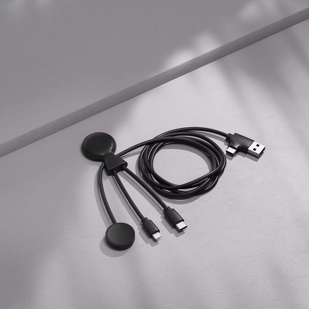 Mr. Bio Long Multi-Kabel für Apple/Samsung Watch 1 Meter Elinat