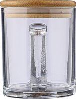 Trinkbecher Raza | Recyceltes Glas | Bambusdeckel | 300 ml