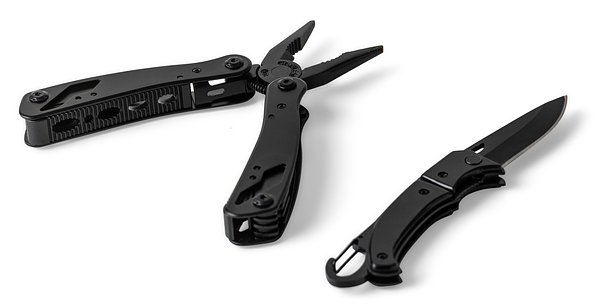 Schwarzes Aluminium-Multitool Lurst