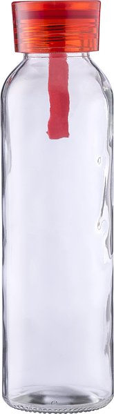 Trinkflasche Uoldivan | Glas | Farbiger Deckel | 500 ml