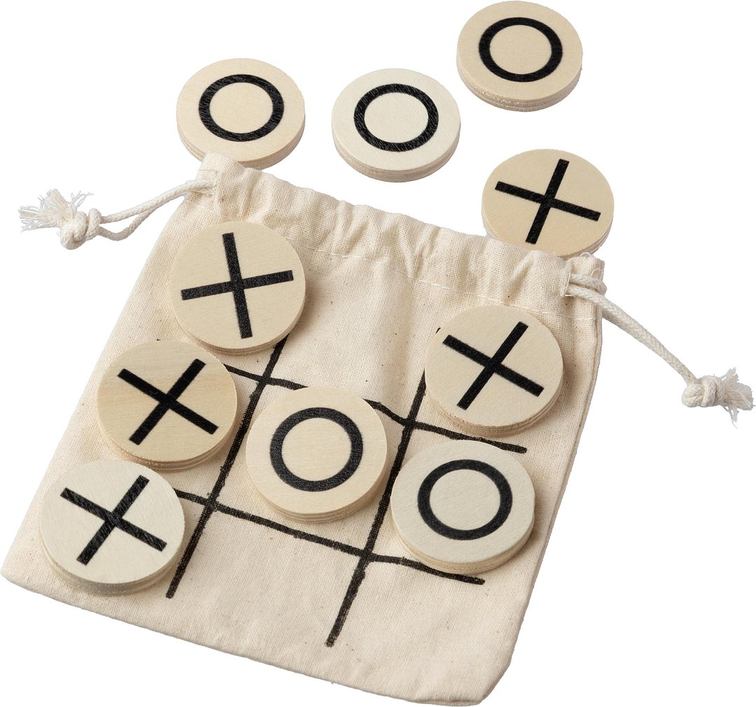 Tic Tac Toe Durens | Holz | Baumwollbeutel