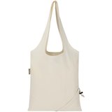 Blend 140 g/m², GRS-zertifizierte, faltbare Baumwoll Tragetasche, 7 l - Grin