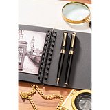 Schreibset mit Tintenroller und Kugelschreiber aus Metall Corscilla