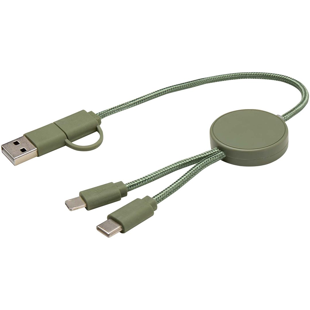 30 cm 5-in-1 Kabel aus recyceltem Kunststoff für Datenübertragung und 27W Schnellladung - Divik