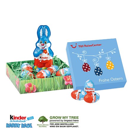 OSTERNEST MIT KINDER SCHOKOLADE