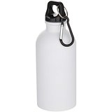 400 ml matte RCS-zertifizierte einwandige Trinkflasche aus recyceltem Edelstahl mit Karabinerhaken - Trudi
