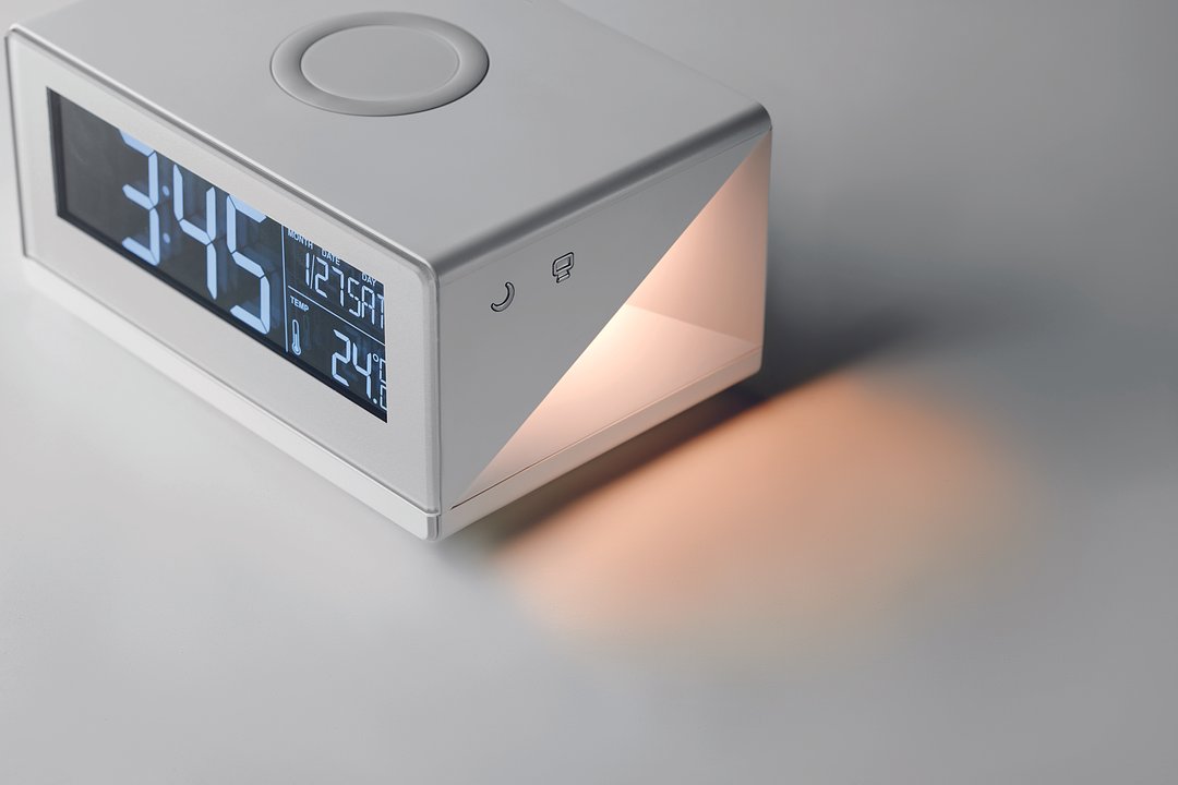 Tischuhr mit Ladestation Linanicco