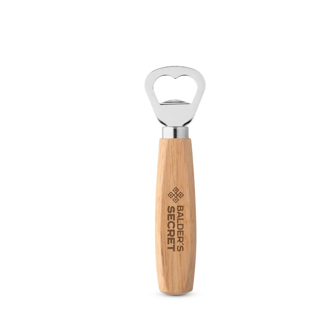 Flaschenöffner aus Metall, mit Holzgriff Jöriccep