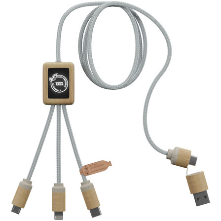 5-in-1 Ladekabel mit Leuchtlogo - Lurenen
