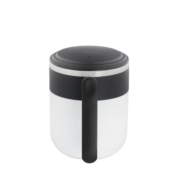 Reisebecher mit Innenwand aus Edelstahl und matter Oberfläche, 400 ml Jonnas