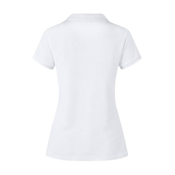 Erwachsene Frauen Weiss Polo-Shirt Idpan