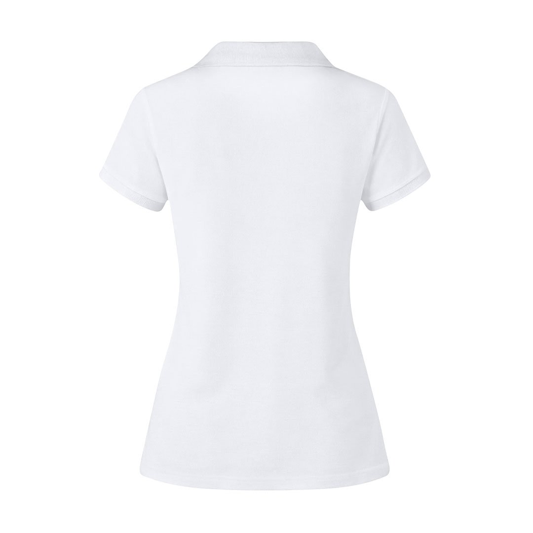 Erwachsene Frauen Weiss Polo-Shirt Idpan