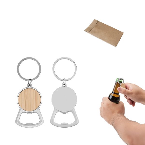 Schlüsselanhänger aus Eisen in runder Form Rendich