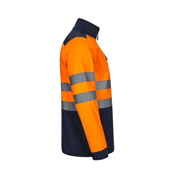 Zweifarbige Softshell-Jacke (280 g/m²), mit Fleece-Futter und TPU-Membran, aus Polyester (96 %) und Elasthan (4 %) Lorlinat