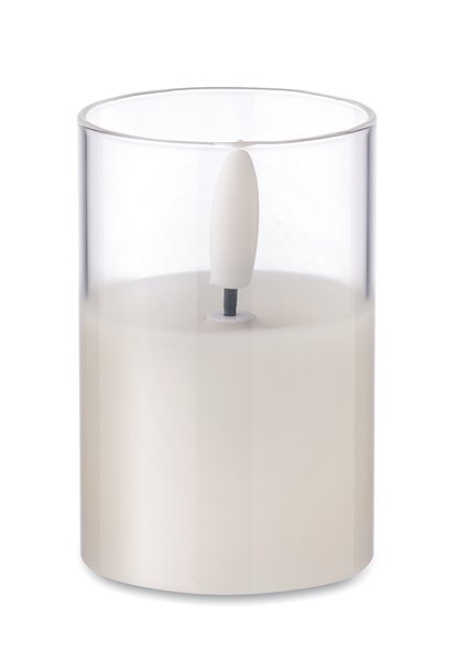 LED-Wachskerze im Glashalter Luonneta