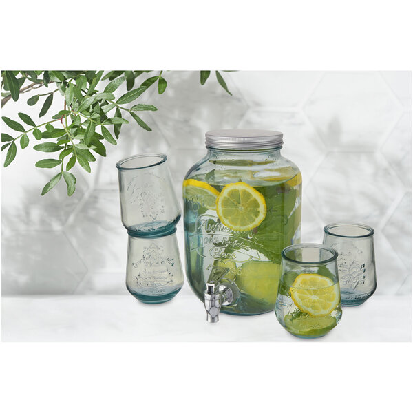 5-teiliges Set aus recyceltem Glas - Menst