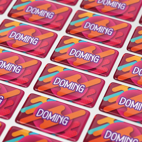 Doming Rechteck 60x25 mm Anniama