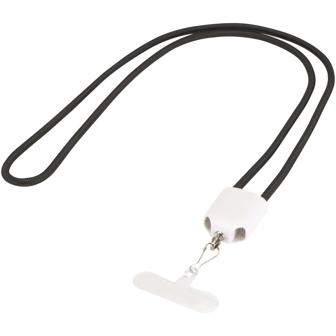65 W 5-in-1-Ladekabel mit Lanyard aus recyceltem Kunststoff - Doldi