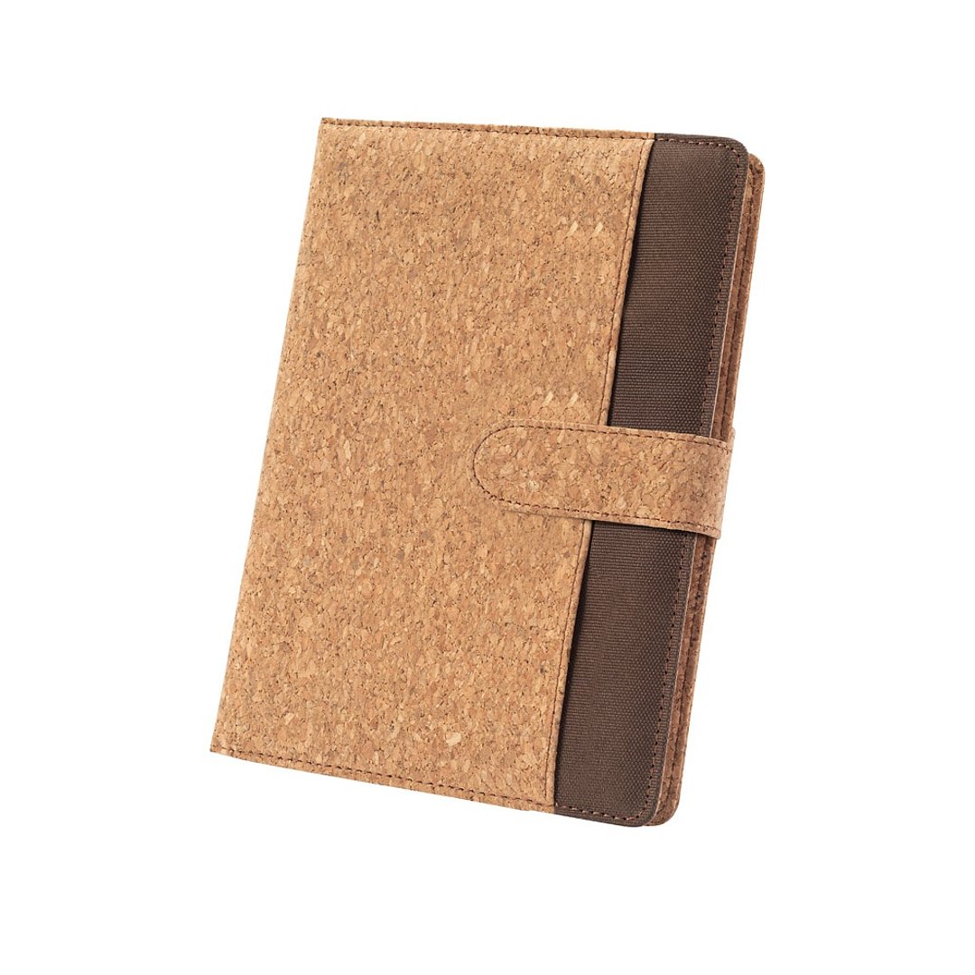 Mappe A5 aus Kork und recyceltem Polyester (100 % rPET) mit abnehmbarem Notizblock Uorinatht