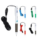 3-Farben-Stift mit Griffzone und Schlüsselband Helven