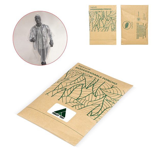 Biologisch abbaubarer Regenponcho Oldinen