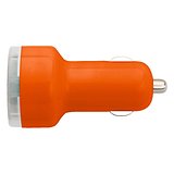 Plastic car power adapter with two USB ports Coreniger